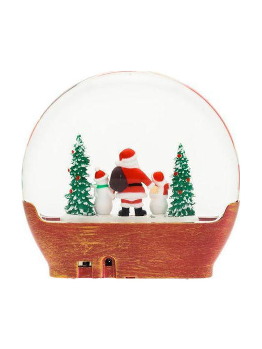 Christmas Snowball Illuminated with Santa Claus 19x20cm