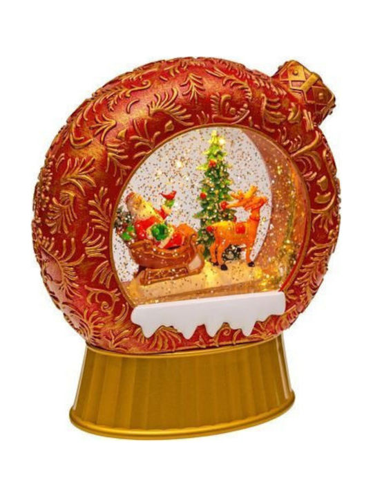 Christmas Snowball Illuminated with Santa Claus 17x20cm