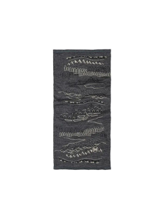 Buff Leichtes Merino Wolle Halsband Grau