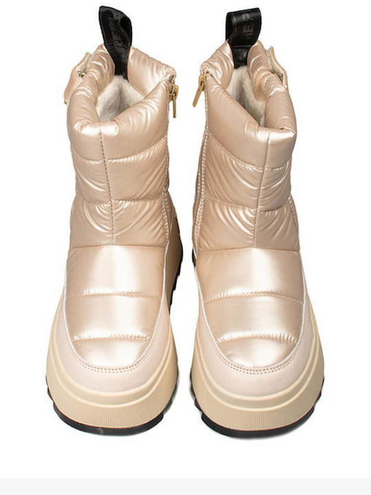 Stiefeletten Damen Metallic