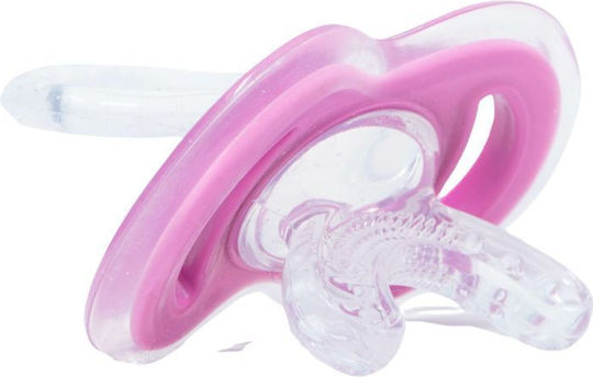 Nuby Suzeta Silicon roz pentru 0+ luni