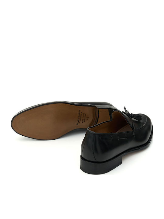 Leder Herren Mokassins in Schwarz Farbe