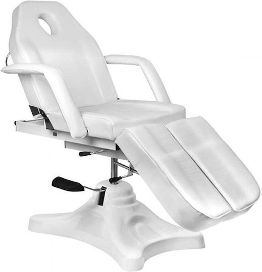 Salon Tech Beauty Chair with Adjustable Height White