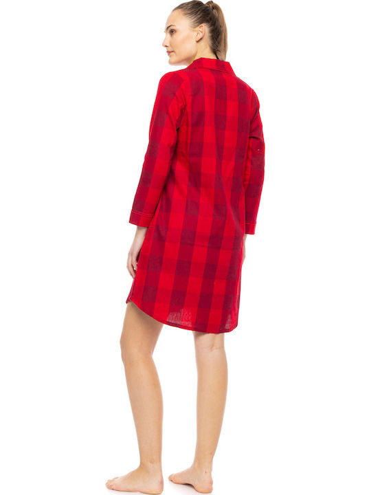 Pink Label Winter Women's Nightdress Raspberry