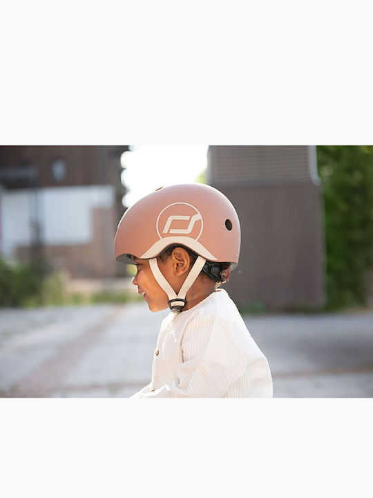 Scoot & Ride Παιδικό Κράνος για Ποδήλατο & Πατίνι Καφέ