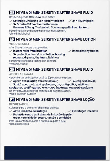 Nivea After Shave Sensitive για Ευαίσθητες Επιδερμίδες 100ml