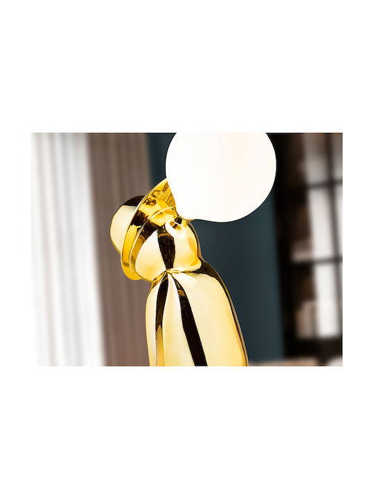 Dekorative Lampe Abbildung mit Fassung für G9 Lampe Gold