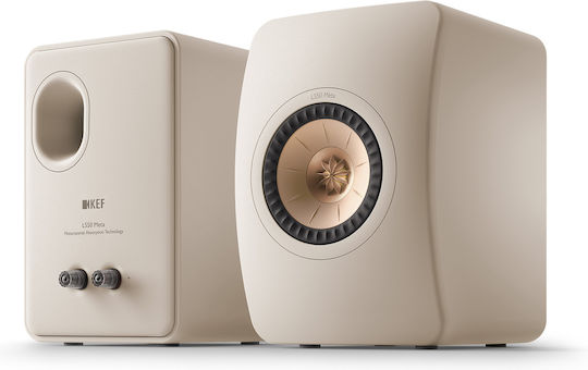 Kef LS50 Meta Paar Hi-Fi Lautsprecher Buch selbst 100W 2 Anzahl von Fahrern B20xT28.5xH30.2cm. Sand Shell