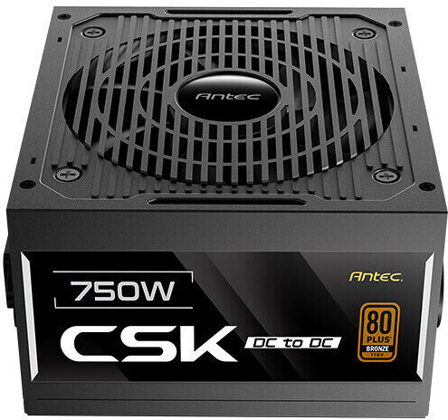 Antec CSK750DC 750W Schwarz Computer-Netzteil Voll verkabelt 80 Plus Bronze
