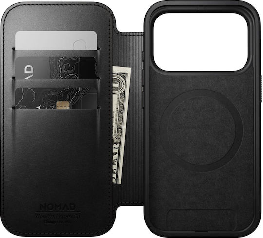 Nomad 360 Full Cover Δερμάτινο / Σιλικόνης 0.85mm με Λουράκι Μαγνητικό Μαύρο (iPhone 17 Pro)
