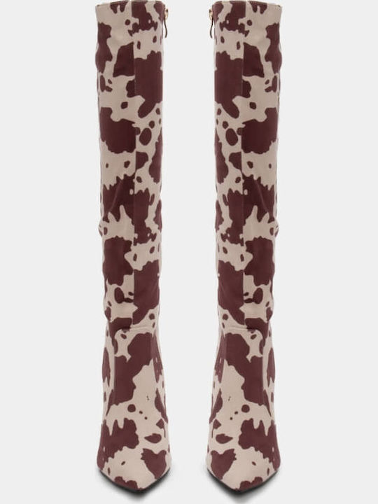 Leder Damenstiefel Braun