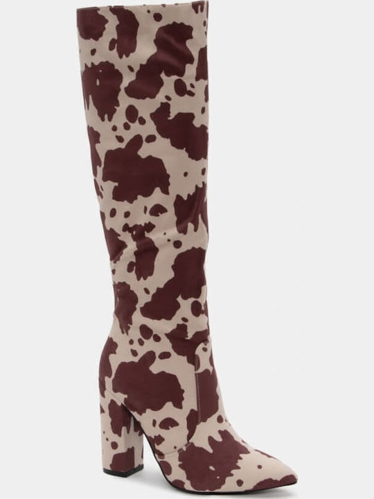 Leder Damenstiefel Braun