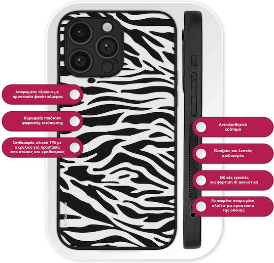 Husă Sonique Animal Print Series Honor 400 Pro 5g Zebra