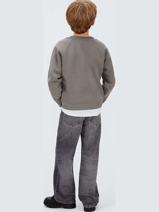 Fleece Παιδικό Φούτερ Γκρι
