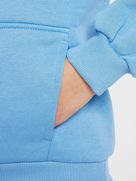 Fleece Kinder-Sweatshirt mit Kapuze Silicon
