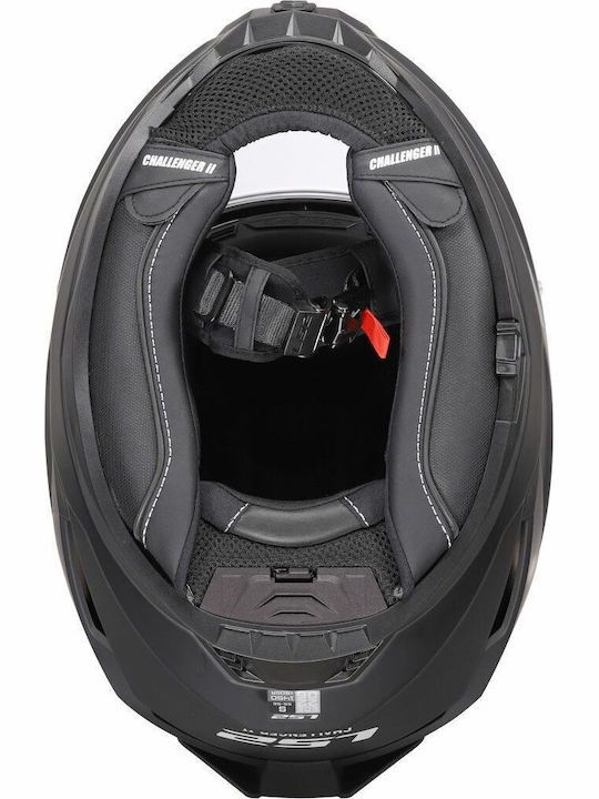 LS2 Challenger II FF817 Mat Black Motorcycle Helmet Full Face ECE 22.06 with Sunvisor