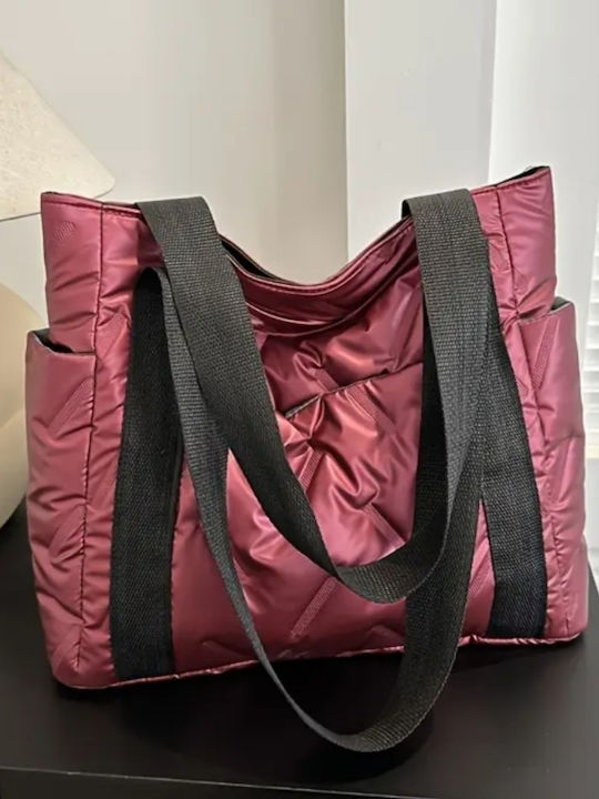Geantă de damă Tote De mână Burgundy