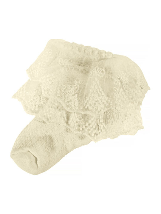 Olay Socks Детски къси чорапи Ecru