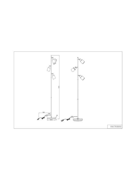 Trio Lighting Φωτιστικό Δαπέδου Trio Lighting Φωτιστικό Δαπέδου