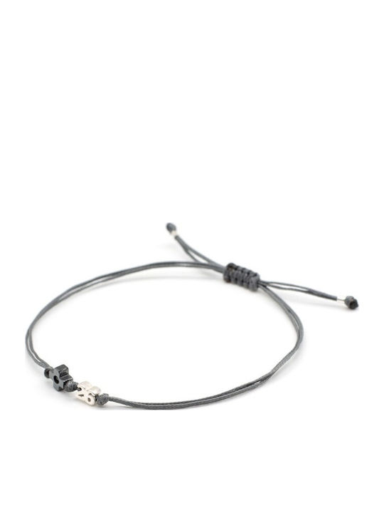 Armband Glücksbringer 2026 Kreuz Aïm Grau