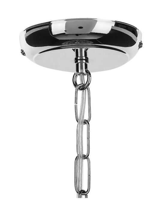 Beliani Hängelampe Silber