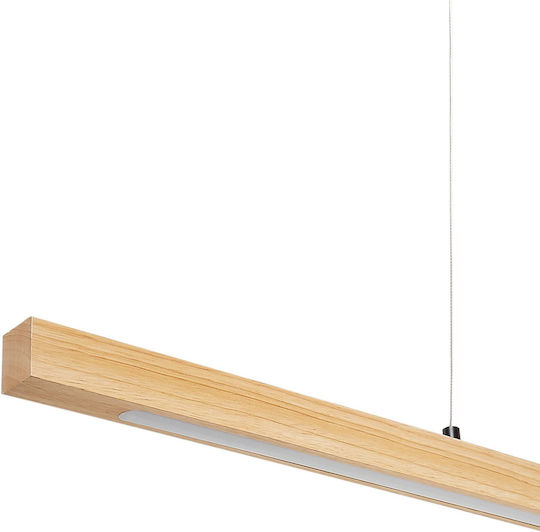 Beliani Hängelampe Braun LED