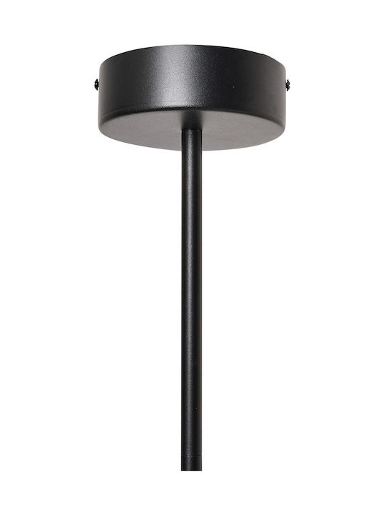 Beliani Hängelampe Schwarz LED