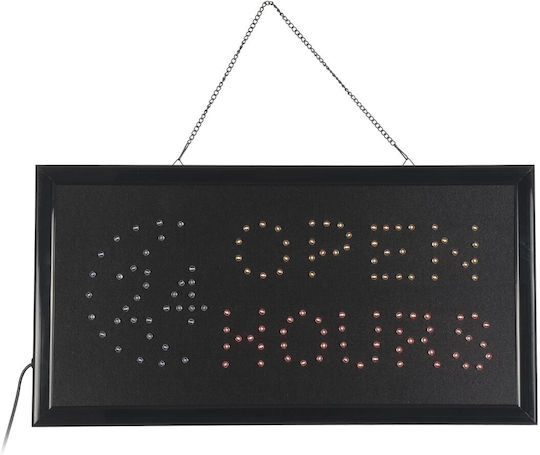 GloboStar Επιγραφή LED Μονής Όψης 48x2cm Μπλε / Κόκκινο / Πορτοκαλί / Λευκό