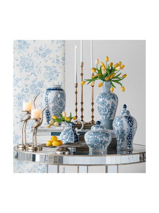 Artekko Decorative Vase Melania White 20.5x20.5x43cm