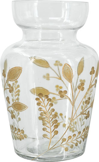 Artekko Glass Vase Aphelios Transparent 14xH21cm