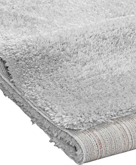 Madi Shade 4900 Set Modern Schlafzimmer-Teppichsets Synthetisch,Polyester/Cotton/Leather Light Grey 3Stück