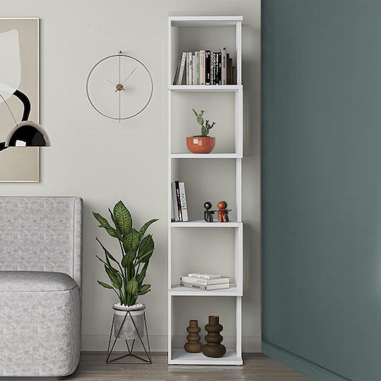 Bookcase Piri White 35x30x161cm