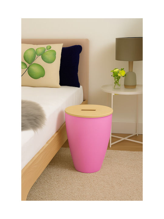 Scaune Bucătărie Cu spațiu de depozitare din Polipropilenă Pink 36.5x36.5x41.5buc