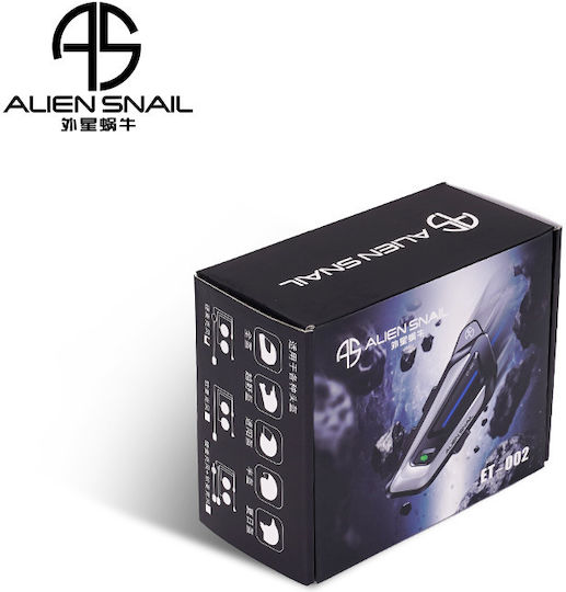 Alien Snail Earphone ET-002 Мотоциклетна комуникационна система за един каскет с Bluetooth