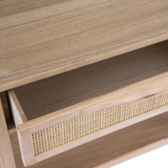Nachttisch Holz Beige 55x30x55cm