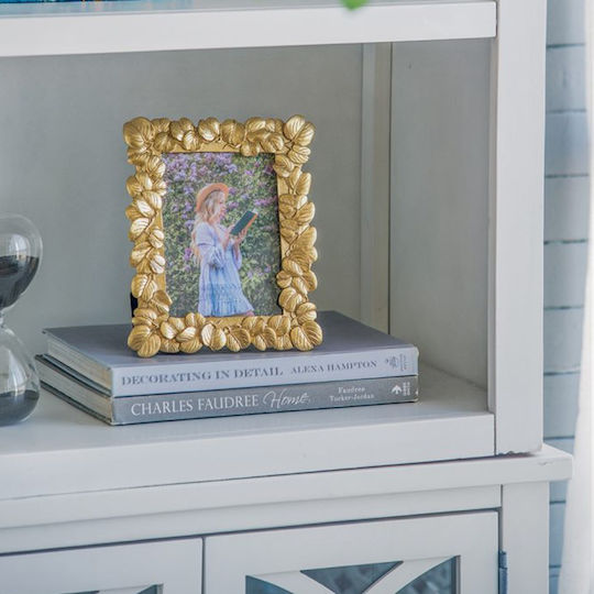 Artekko Plastic Photo Frame With Gold Frame