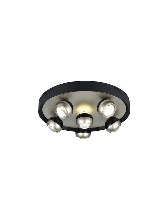 Trio Lighting Orbit Deckenleuchte Silber