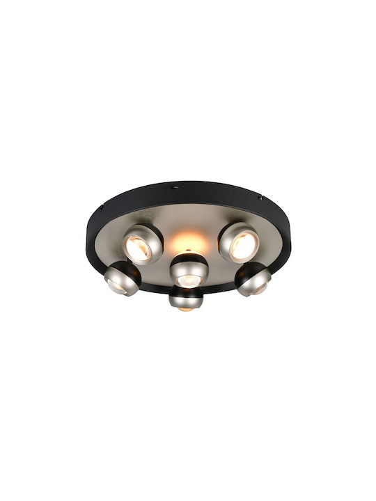 Trio Lighting Orbit Deckenleuchte Silber