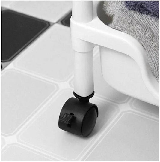 Floor Bathroom Shelf Plastic 40x22x69cm