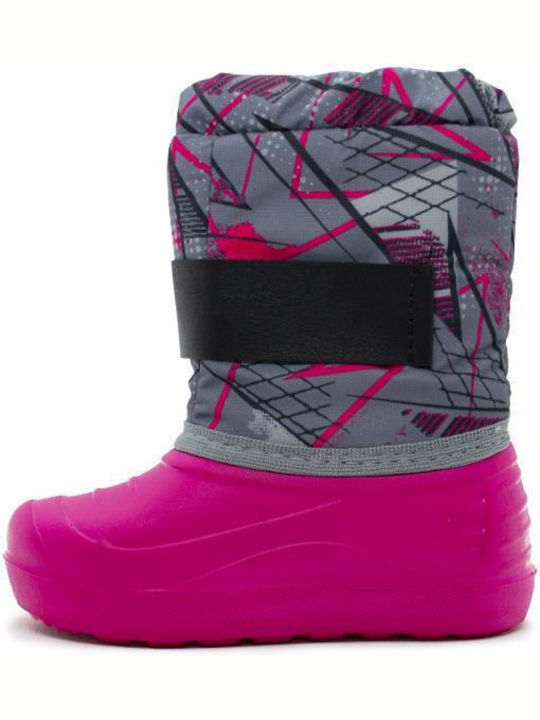Kids Boots with Velcro Fuchsia