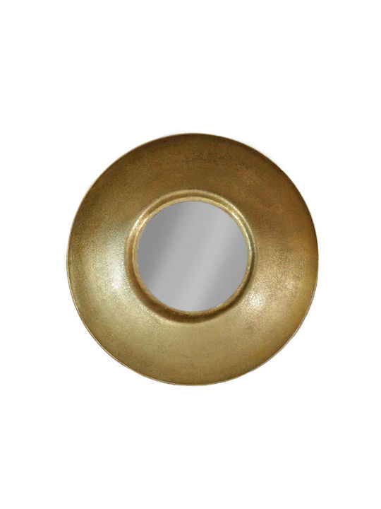 Liberta Ojo Wall Mirror with Yellow Aluminum Frame Diameter 90cm 1pcs