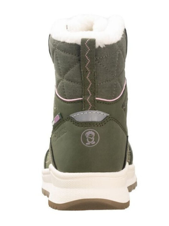 Kids Snow Boots with Velcro Green
