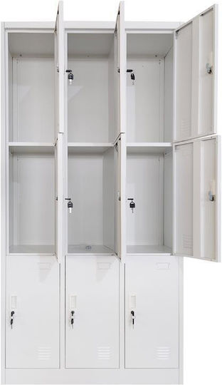 Dulap Metalic 90x40x185cm