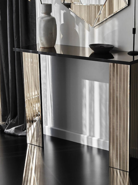 Wooden Console Table Bronze L105xW34xH80cm