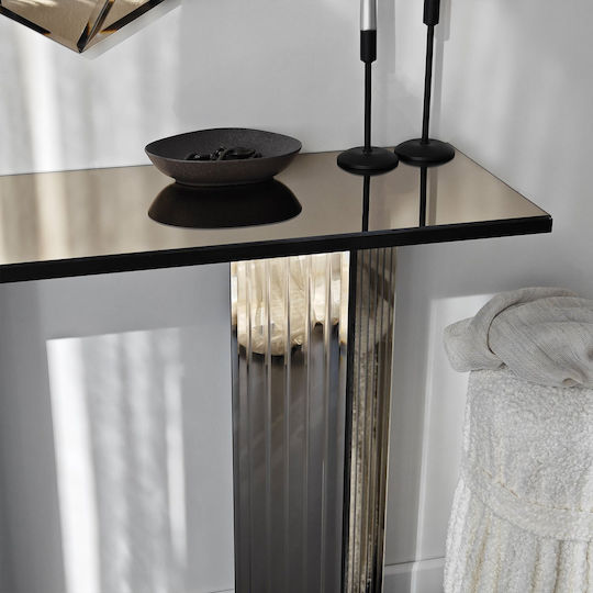 Wooden Console Table Bronze L105xW34xH80cm