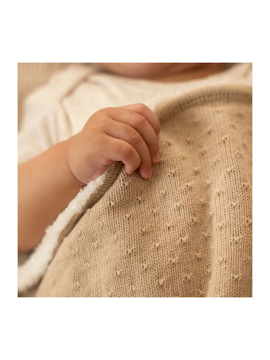 Little Dutch Blanket Cot Knitted Beige 110x140cm