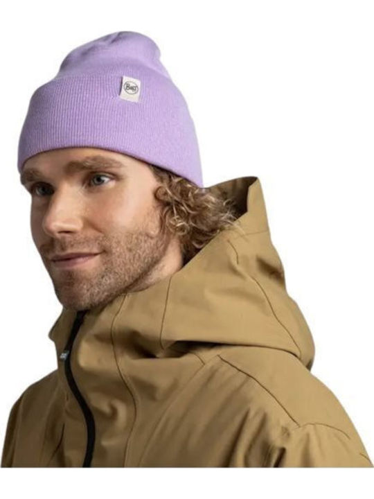 Lilon Grape Ice Beanie Unisex Beanie Knitted in Purple color