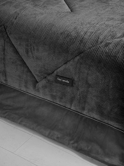 Guy Laroche Duvet Cover King Size 260x240cm Moore Anthracite 780 GSMGsm