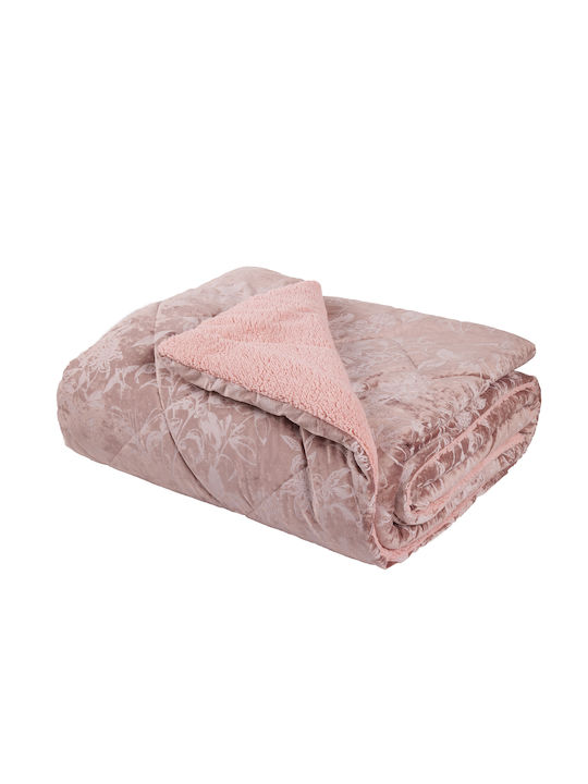 Das Home Bettbezug mit Hollowfiber-Füllung Einzelbett 160x220cm 1377 Nude 680 GSMGsm 11.5 togs Togs