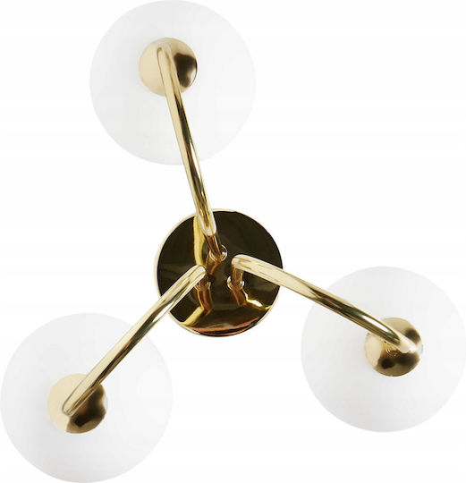 Beliani Ceiling Mount Light White
